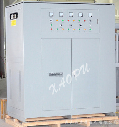 SBW-500KVA三相全自動補償式大功率電力柱式穩壓器柜